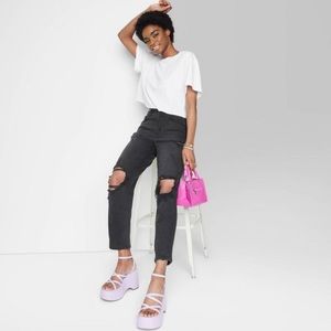 Wild Fable 20 Curvy Super High Rise Jeans Black Wash NWT